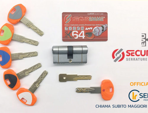 Securemme EVO K64: cilindro europeo di sicurezza con chiave a duplicazione protetta