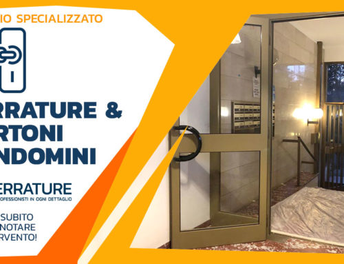 Progettazione ed installazione di nuovo portone in alluminio per condomino a Milano