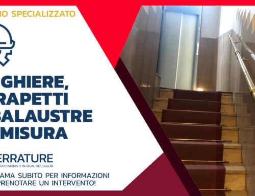 Installazione di corrimano totalmente in ottone lucido in zona Navigli a Milano