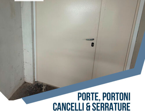 Porta in ferro di sicurezza su misura: nuova installazione a Milano